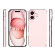 For iPhone 16 Water-resistant Texture TPU Phone Case(Transparent)