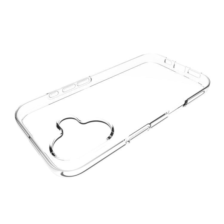 For iPhone 16 Water-resistant Texture TPU Phone Case(Transparent)