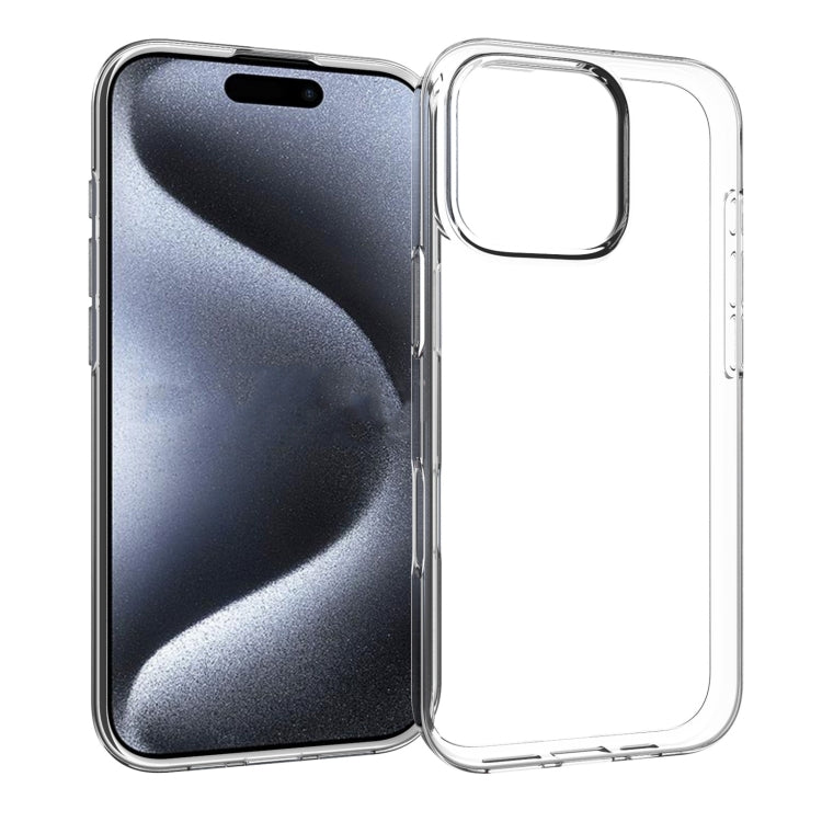 For iPhone 16 Pro Water-resistant Texture TPU Phone Case(Transparent)