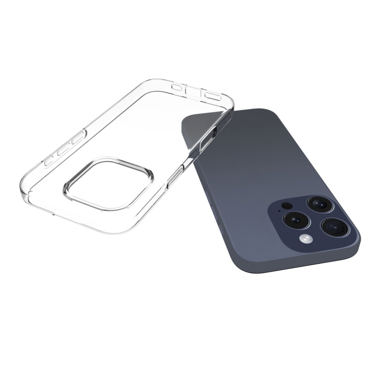 For iPhone 16 Pro Water-resistant Texture TPU Phone Case(Transparent)