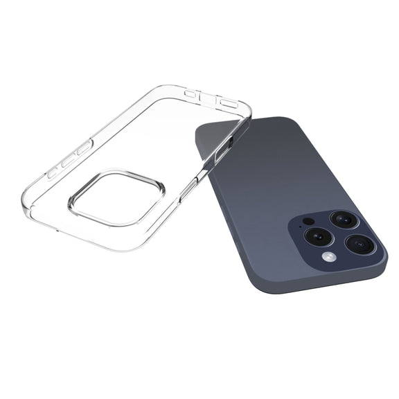 For iPhone 16 Pro Water-resistant Texture TPU Phone Case(Transparent)