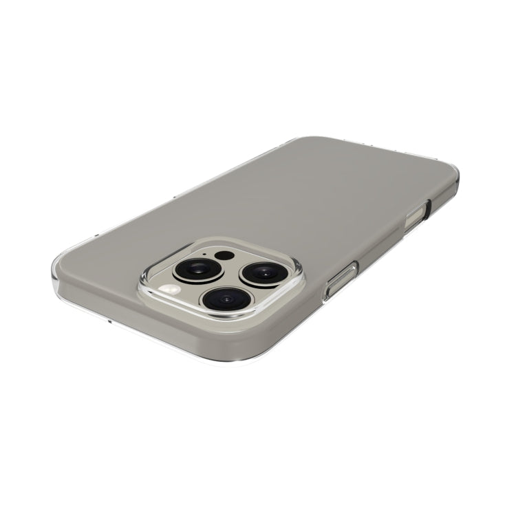 For iPhone 16 Pro Max Water-resistant Texture TPU Phone Case(Transparent)