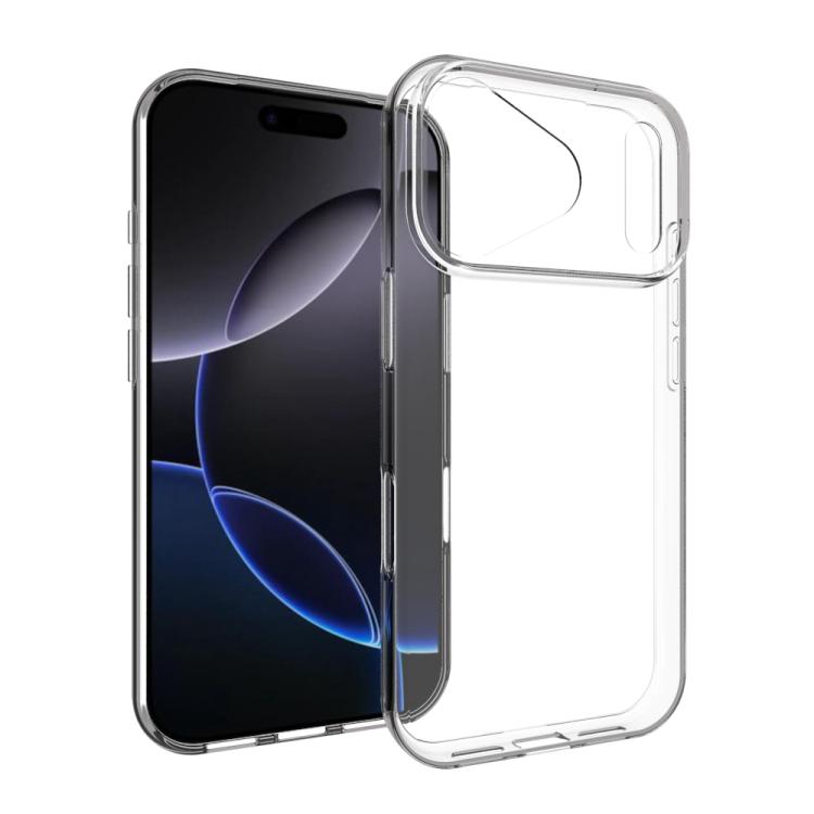 For iPhone 17 Pro Max Water-resistant Texture TPU Phone Case(Transparent)