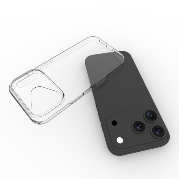 For iPhone 17 Pro Max Water-resistant Texture TPU Phone Case(Transparent)