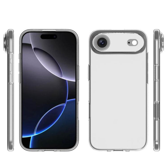 For iPhone 17 Air Water-resistant Texture TPU Phone Case(Transparent)