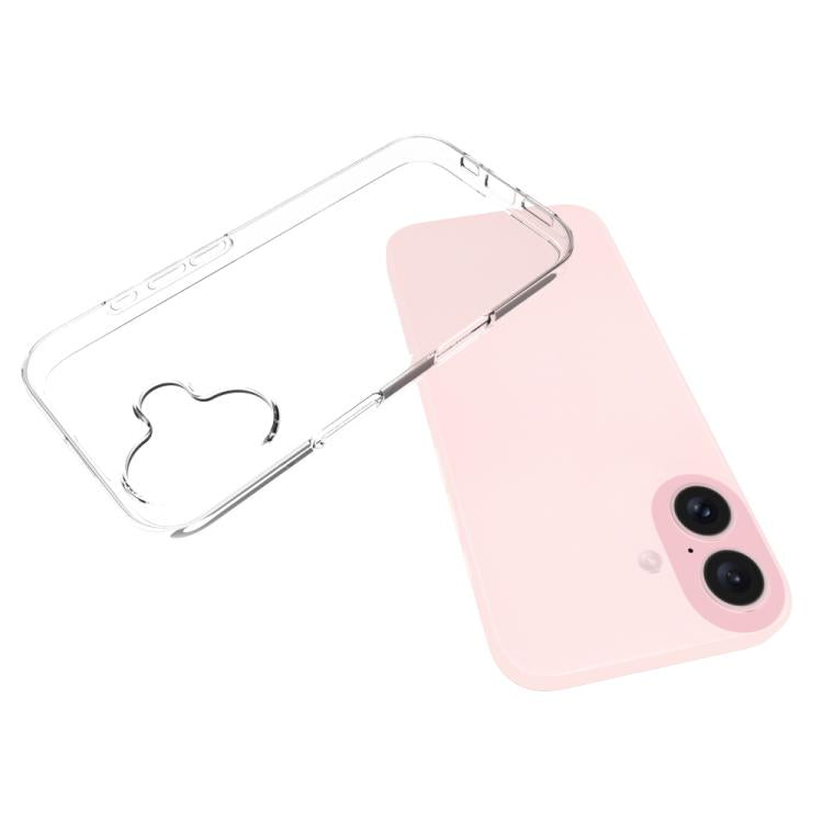 For iPhone 17 Water-resistant Texture TPU Phone Case(Transparent)