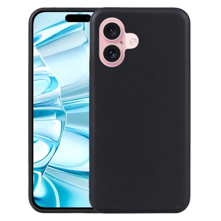 For iPhone 16 TPU Phone Case(Black)