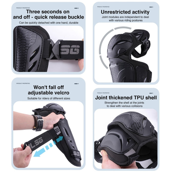 2 in 1 Knee Pads Motolsg Motorcycle Bicycle Riding Protective Gear