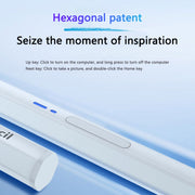 BP19-BL Type-C Universal Magnetic Hexagon Bluetooth Stylus Pen(White)
