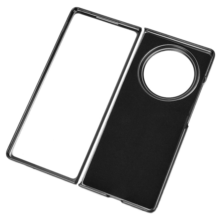 For vivo X Fold3 Pro Cow Pattern Sewing Back Cover Phone Case(Black)