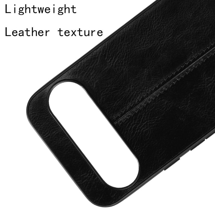 For Google Pixel 9 Pro Sewing Cow Pattern Skin PC + PU + TPU Phone Case(Black)