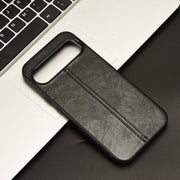 For Google Pixel 9 Sewing Cow Pattern Skin PC + PU + TPU Phone Case(Black)
