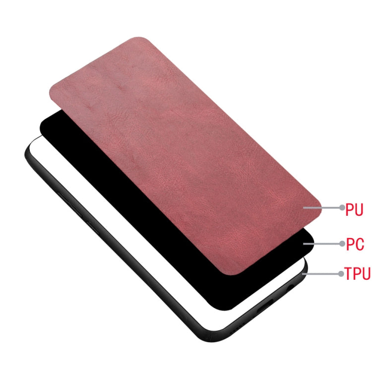 For Google Pixel 9 Sewing Cow Pattern Skin PC + PU + TPU Phone Case(Red)