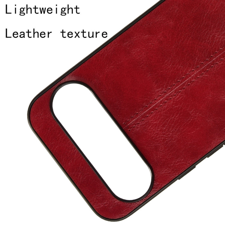 For Google Pixel 9 Sewing Cow Pattern Skin PC + PU + TPU Phone Case(Red)