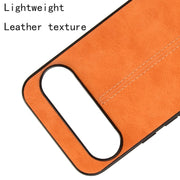 For Google Pixel 9 Sewing Cow Pattern Skin PC + PU + TPU Phone Case(Orange)