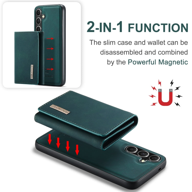 For Samsung Galaxy S24+ 5G DG.MING M1 Series 3-Fold Multi Card Wallet + Magnetic Phone Case(Green)