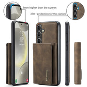 For Samsung Galaxy S24+ 5G DG.MING M1 Series 3-Fold Multi Card Wallet + Magnetic Phone Case(Coffee)