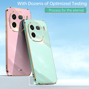 For vivo iQOO 12 5G XINLI Straight Edge 6D Electroplate TPU Phone Case(Black)