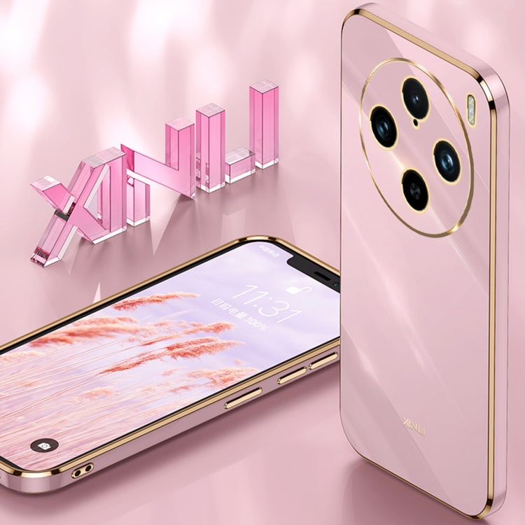 For vivo X100 Pro 5G XINLI Straight Edge 6D Electroplate TPU Phone Case(Celestial Blue)