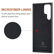 For Samsung Galaxy S24 Ultra 5G DG.MING M2 Series 3-Fold Multi Card Bag + Magnetic Phone Case(Red)