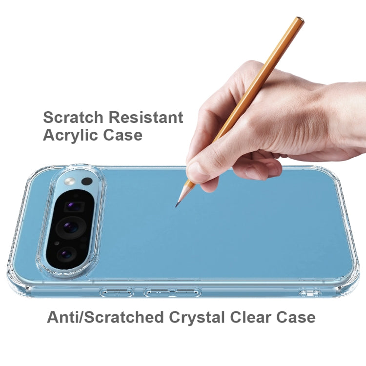 For Google Pixel 9 Pro Scratchproof Acrylic TPU Phone Case(Transparent)