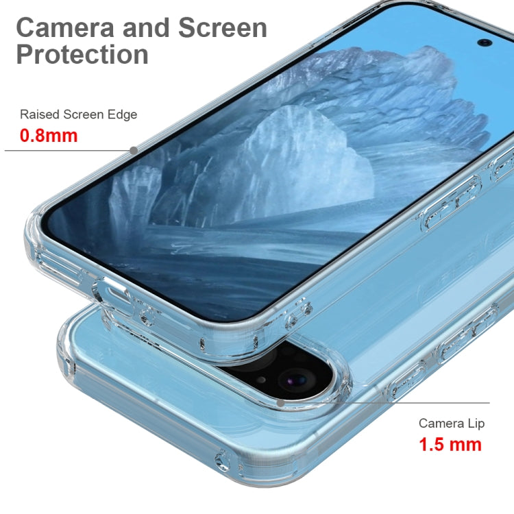For Google Pixel 9 Pro XL Scratchproof Acrylic TPU Phone Case(Transparent)