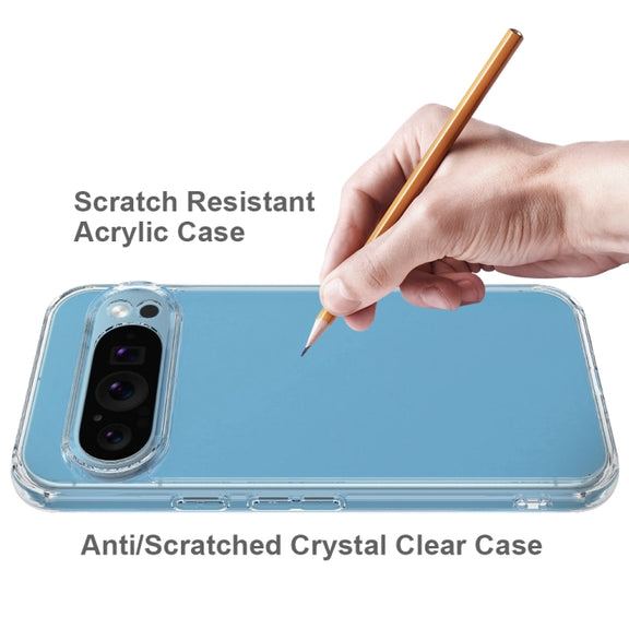 For Google Pixel 9 Pro XL Scratchproof Acrylic TPU Phone Case(Transparent)