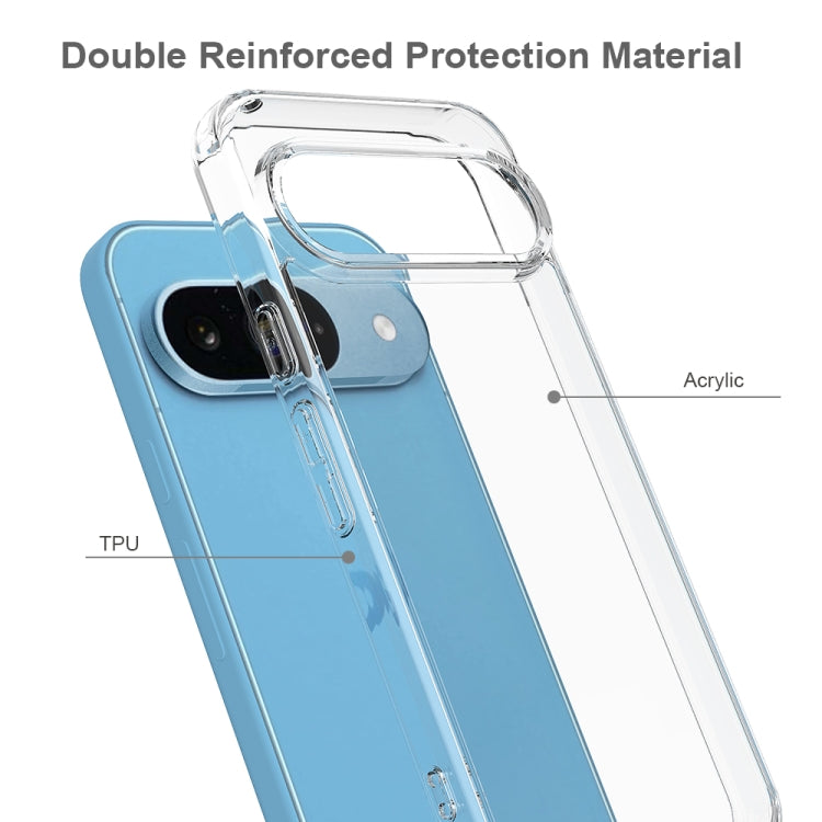 For Google Pixel 9 Scratchproof Acrylic TPU Phone Case(Transparent)