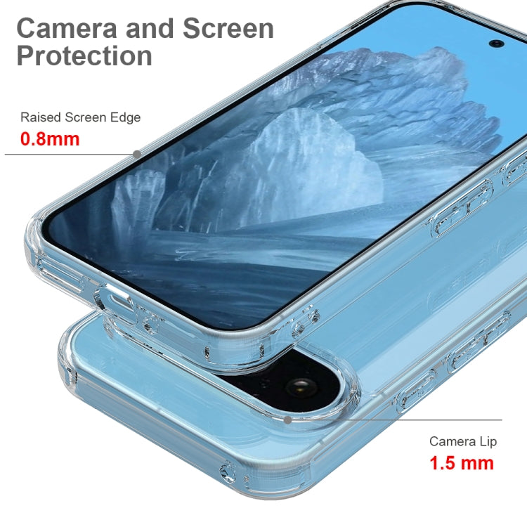For Google Pixel 9 Scratchproof Acrylic TPU Phone Case(Transparent)