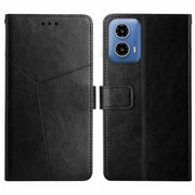 For Xiaomi Redmi 13C 5G Y-shaped Pattern Flip Leather Phone Case(Black)