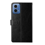 For Xiaomi Redmi 13C 5G Y-shaped Pattern Flip Leather Phone Case(Black)