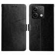 For Xiaomi Redmi Note 13 4G Y-shaped Pattern Flip Leather Phone Case(Black) - Note 13 Cases by PMC TechLife | Online Shopping South Africa | PMC TechLife | Buy Now Pay Later Mobicred