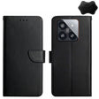 For Xiaomi 14 Genuine Leather Fingerprint-proof Flip Phone Case(Black) - 14 Cases by PMC TechLife | Online Shopping South Africa | PMC TechLife | Buy Now Pay Later Mobicred