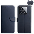 For Xiaomi 14 Pro Genuine Leather Fingerprint-proof Flip Phone Case(Blue) - 14 Pro Cases by PMC TechLife | Online Shopping South Africa | PMC TechLife | Buy Now Pay Later Mobicred