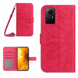For Xiaomi Redmi Note 12S Skin Feel Sun Flower Embossed Flip Leather Phone Case with Lanyard(Rose Red) - Xiaomi Cases by PMC TechLife | Online Shopping South Africa | PMC TechLife | Buy Now Pay Later Mobicred