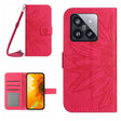 For Xiaomi 14 Pro Skin Feel Sun Flower Embossed Flip Leather Phone Case with Lanyard(Rose Red) - 14 Pro Cases by PMC TechLife | Online Shopping South Africa | PMC TechLife | Buy Now Pay Later Mobicred