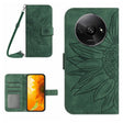 For Xiaomi Redmi A3 Skin Feel Sun Flower Embossed Flip Leather Phone Case with Lanyard(Green) - free shipping - PMC TechLife - Order now!