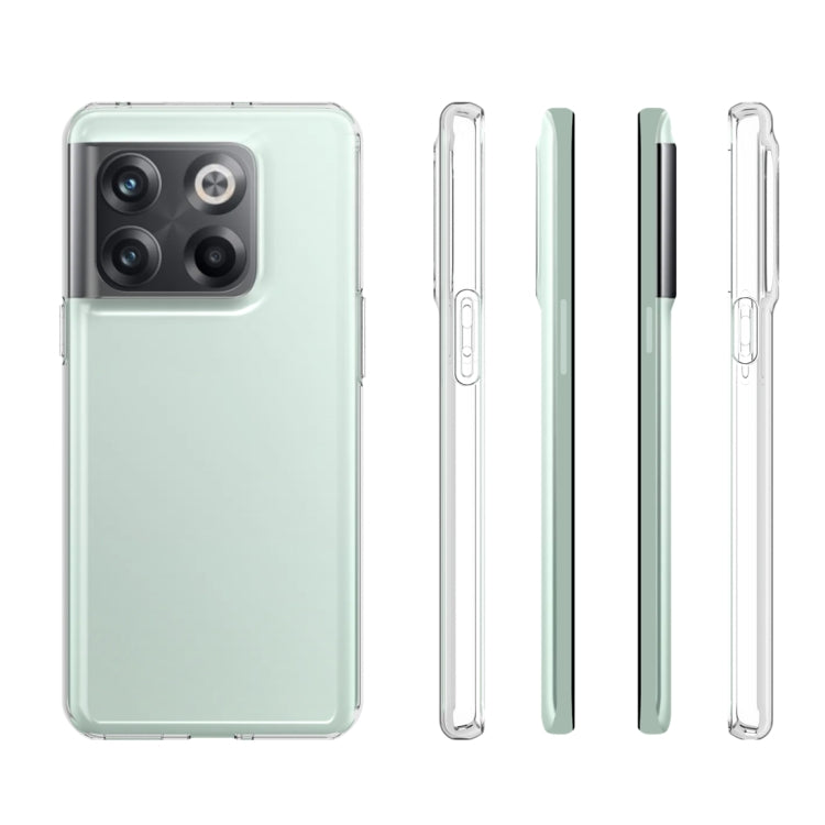 For OnePlus 10T 5G Water-resistant Texture TPU Phone Case(Transparent)