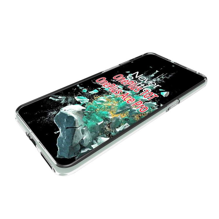 For OnePlus 10T 5G Water-resistant Texture TPU Phone Case(Transparent)