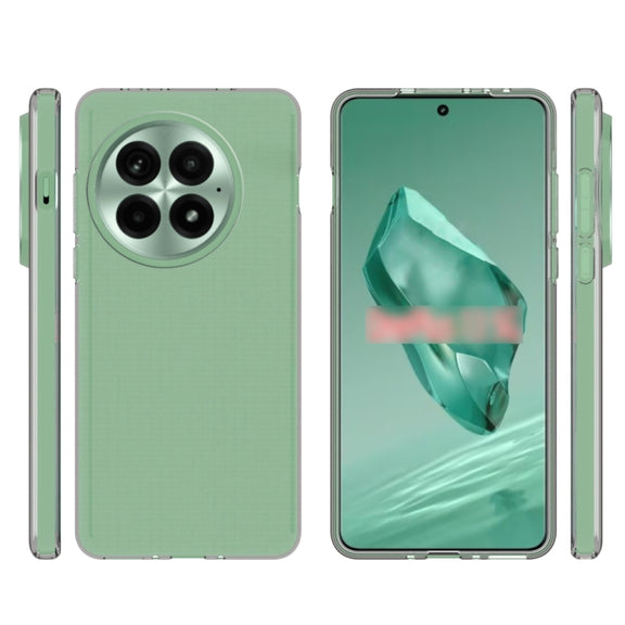 For OnePlus 13 Water-resistant Texture TPU Phone Case(Transparent)