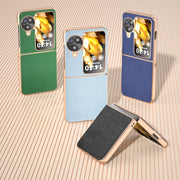For OPPO Find N3 Flip Genuine Minol Nano Plating Phone Case(Black)