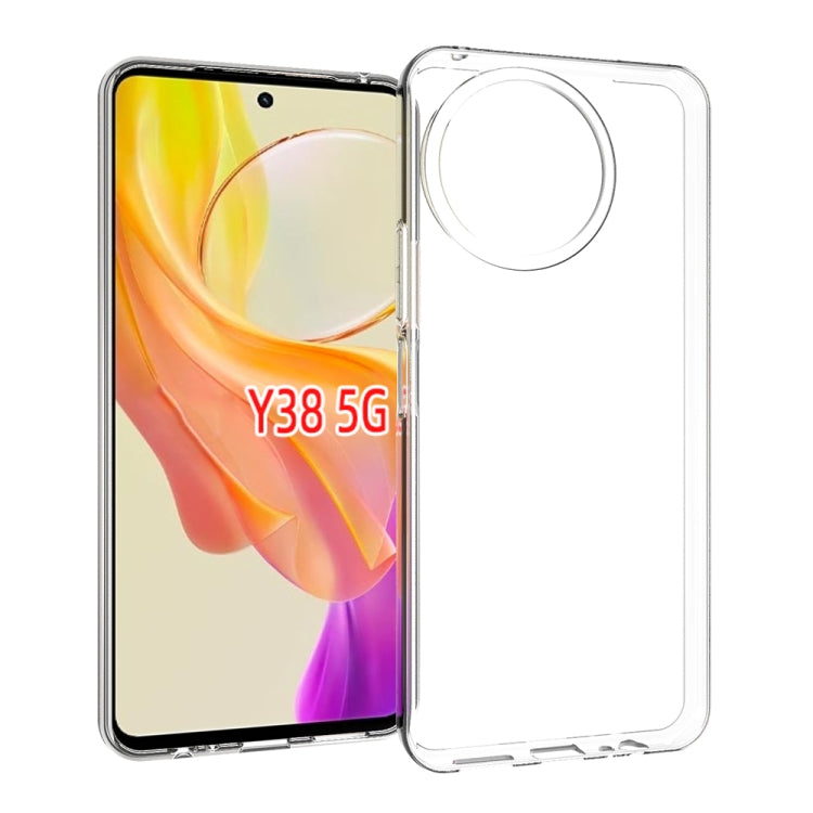 For vivo Y38 5G Water-resistant Texture TPU Phone Case(Transparent)