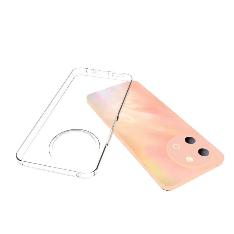 For vivo Y38 5G Water-resistant Texture TPU Phone Case(Transparent)