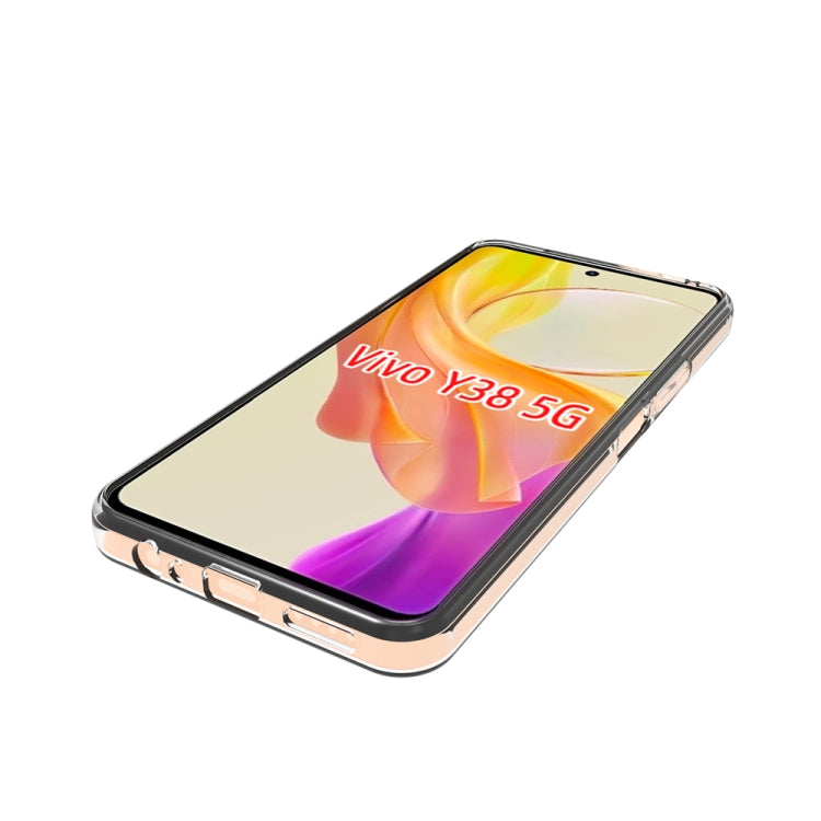 For vivo Y38 5G Water-resistant Texture TPU Phone Case(Transparent)
