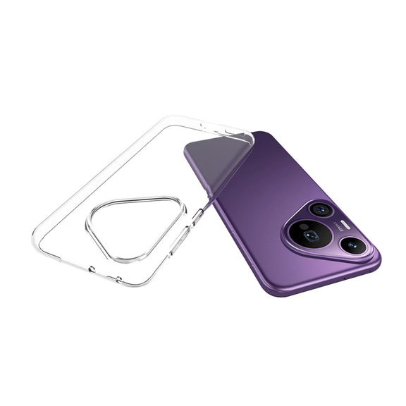 For Huawei Pura 70 Pro / 70 Pro+ Water-resistant Texture TPU Phone Case(Transparent)