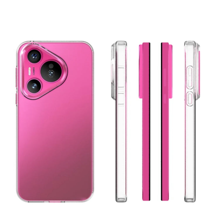 For Huawei Pura 70 Water-resistant Texture TPU Phone Case(Transparent)