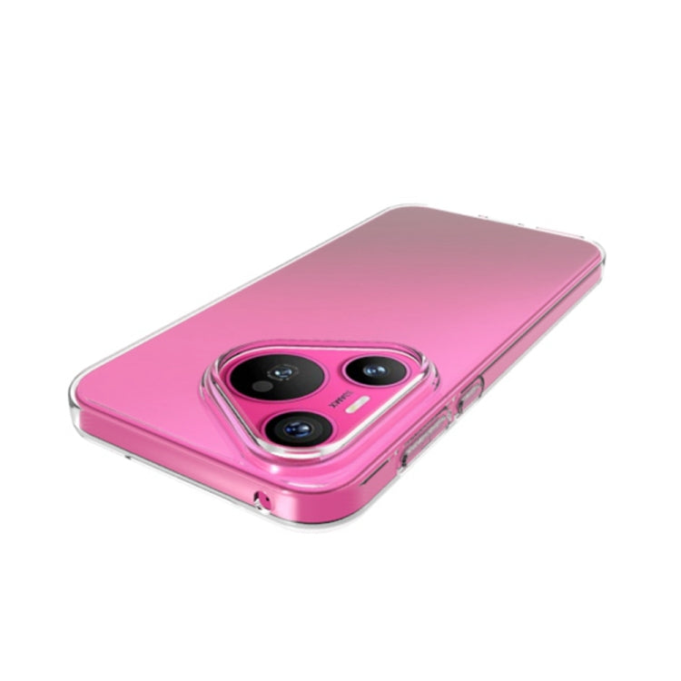 For Huawei Pura 70 Water-resistant Texture TPU Phone Case(Transparent)
