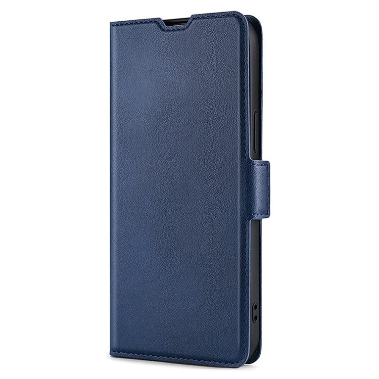 For Huawei Pura 70 Ultra-thin Voltage Side Buckle Horizontal Flip Leather Phone Case(Blue)