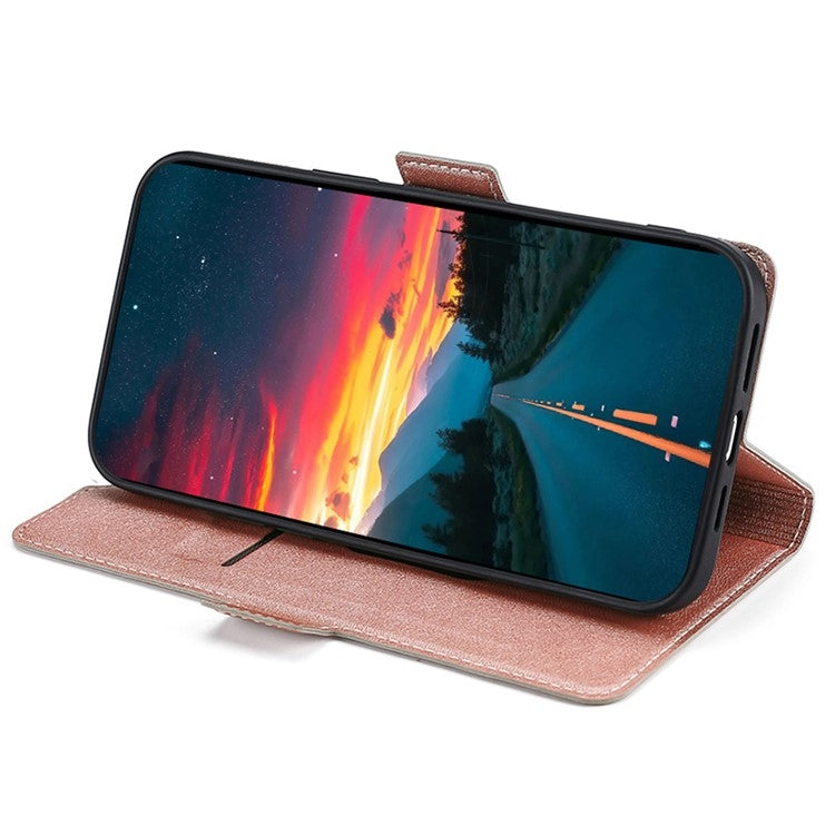For Huawei Pura 70 Ultra-thin Voltage Side Buckle Horizontal Flip Leather Phone Case(Rose Gold)