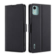 For Nokia C12 Ultra-thin Voltage Side Buckle Horizontal Flip Leather Phone Case(Black) - Nokia Cases by PMC TechLife | Online Shopping South Africa | PMC TechLife | Buy Now Pay Later Mobicred